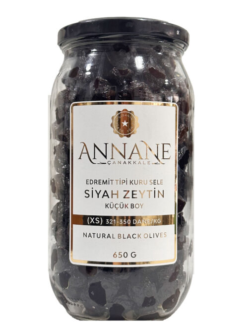 Edremit Tipi Kuru Sele Siyah Zeytin
