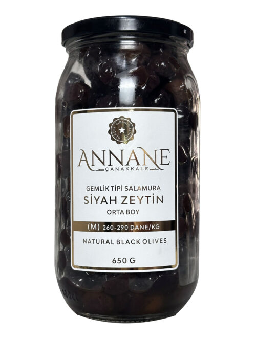 Gemlik Tipi Salamura Siyah Zeytin
