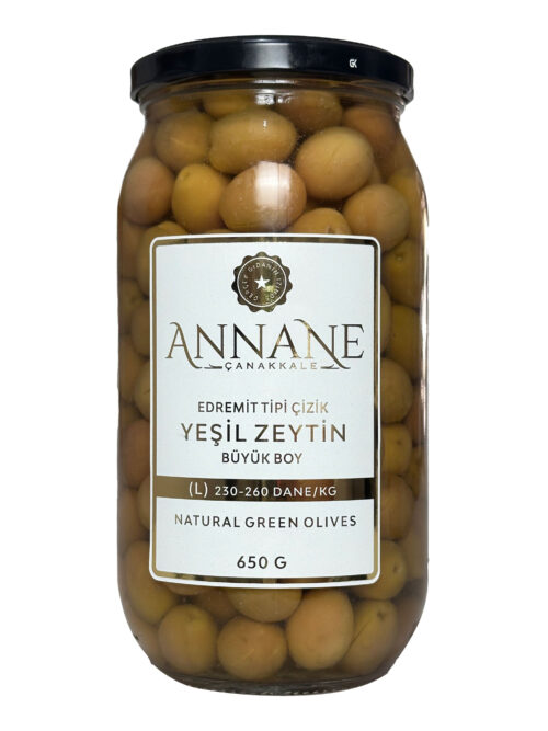Edremit Tipi Çizik Yeşil Zeytin